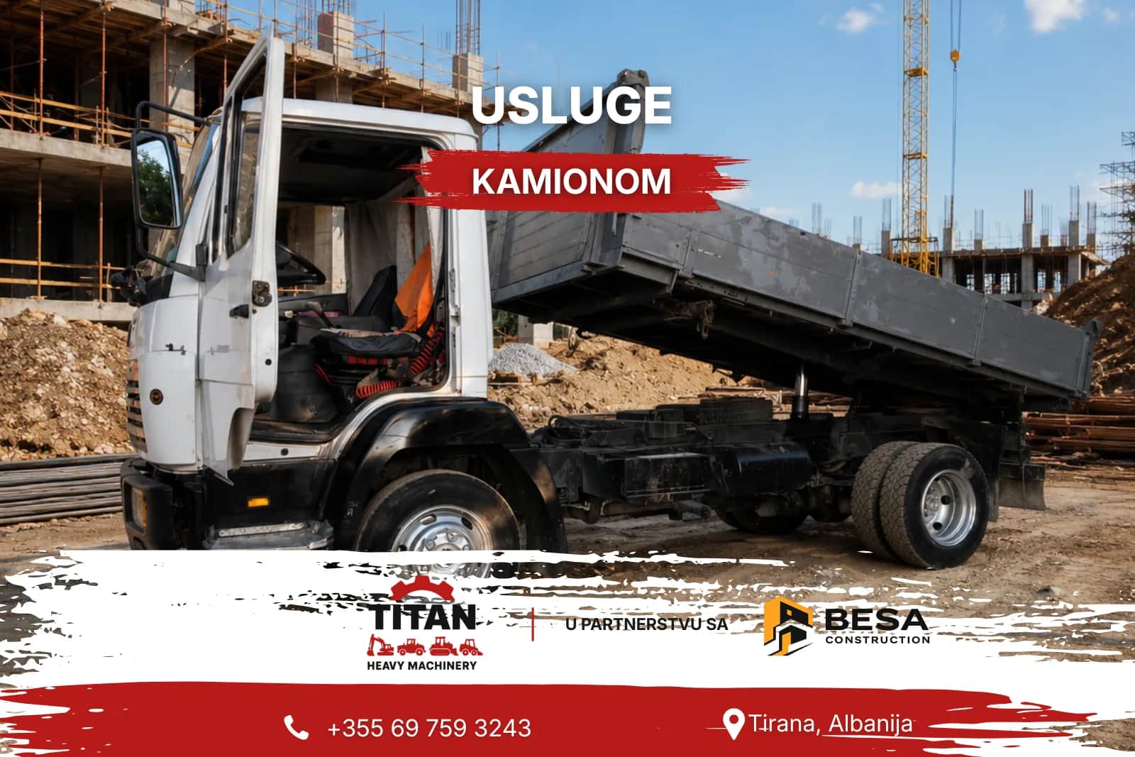 Usluge kamionom u Tirani